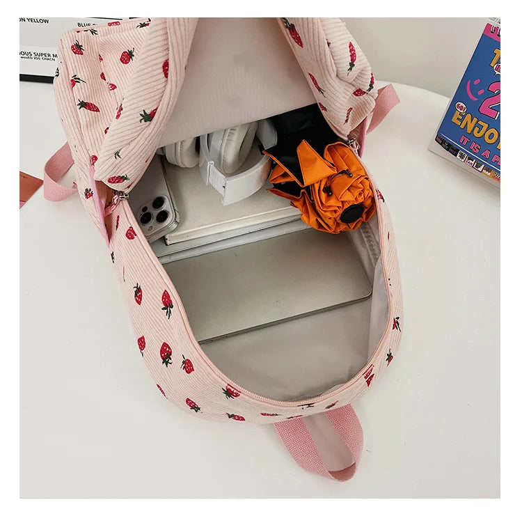 Sac à dos imperméable fraise