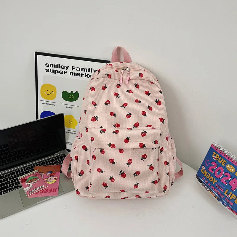 Sac à dos imperméable fraise