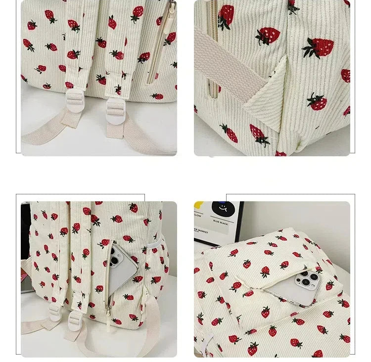 Sac à dos imperméable fraise