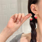 Boucles d'oreille Fraise
