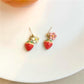 Boucles d'oreille Fraise