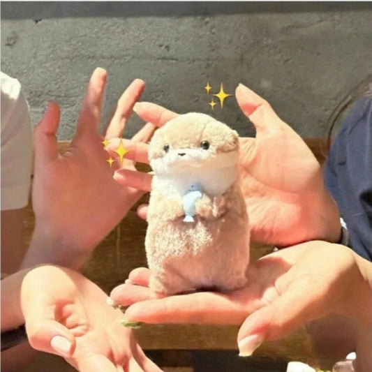 Porte-clés en peluche bébé otarie kawaii