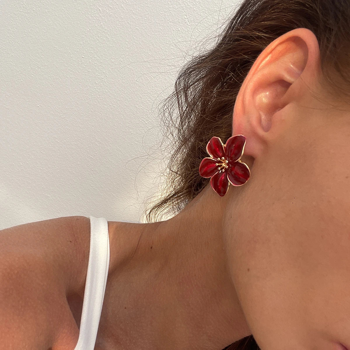 Boucles d'oreille fleur Boho Y2K