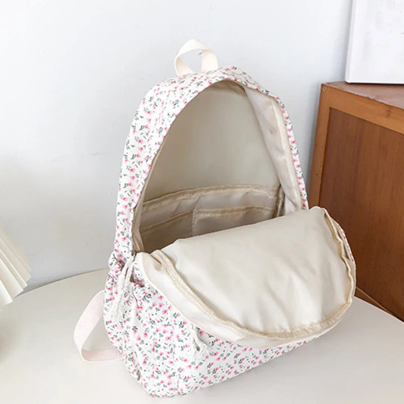 Sac à dos imperméable fleuri