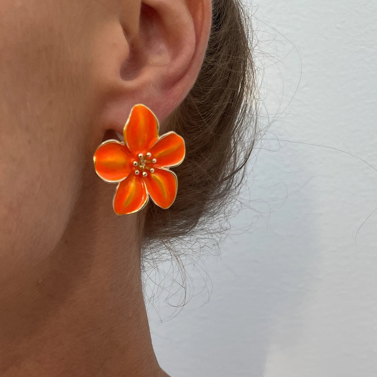 Boucles d'oreille fleur Boho Y2K