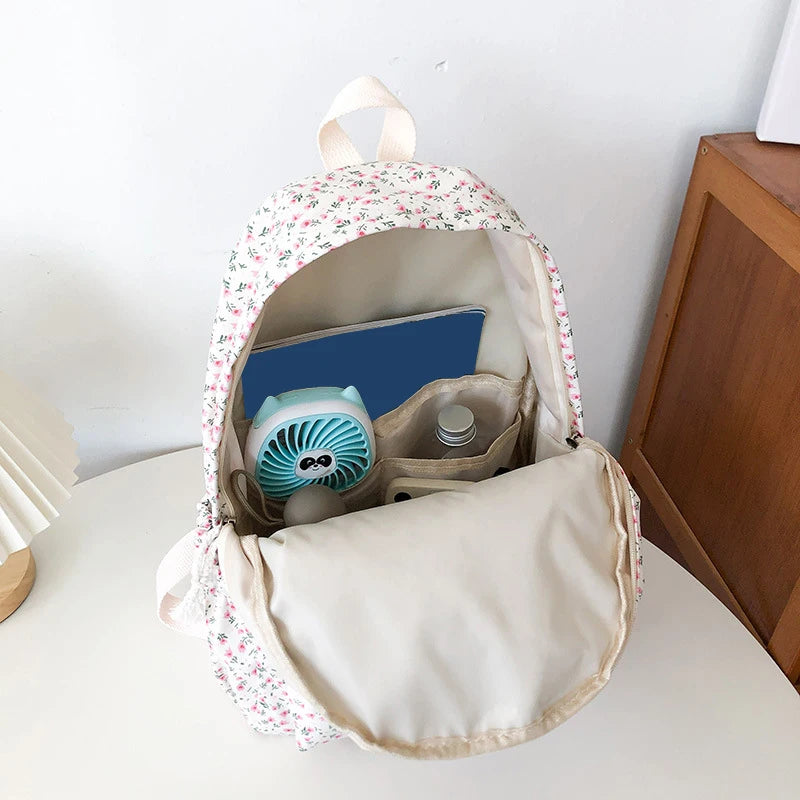 Sac à dos imperméable fleuri